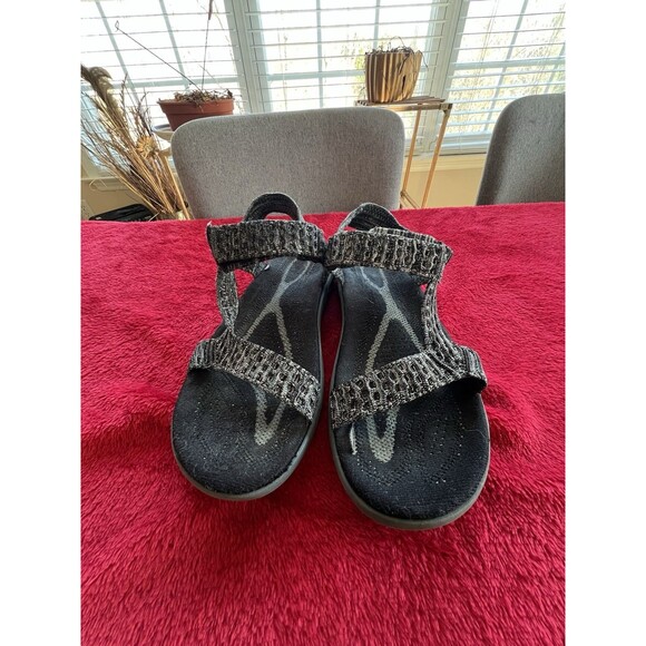 Teva Terra Float 2 Knit Women Universal Sandal Black Grey Comfort 7 Hiking - Picture 1 of 9